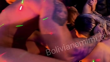 Look what an orgy in the limo... with Charlotte Vih... Wanna watch the full 1hour video? Go to bolivianamimi.tv