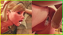 Tía transexual 3D y su hijastro follan a su hermanastra en todos los agujeros y se corren en el coño y la boca - Hot Futanari Animated Sex