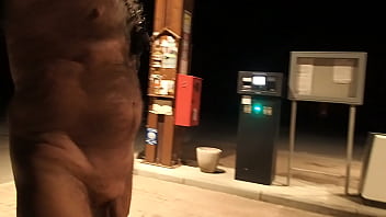 refuel naked at the gas station