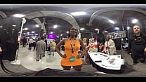 Keyshana True booty dance at Exxxotica NJ 2021 in 360 degree VR