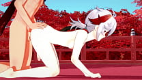Genshin Impact Yaoi - Tartaglia fode a bunda de Kazuha até ela engravidar duas vezes - Manga Anime Japanese Asian Game Porn Gay