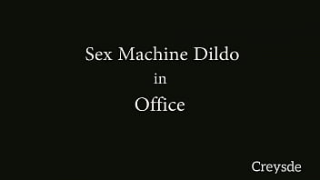 Sex Machine Dildo in Office