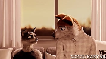 Yiff fox and wolf - Hakya11