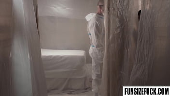 FunSizeFuck.com - Unorthodox inspection of virus infected twinks Marcus Rivers and Adrian Rose! Apparantly they must exchange body fluids with Dallas Steele and Dolf Dietrich
