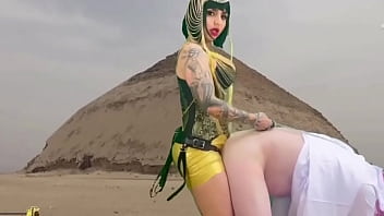 An Iranian queen rides her Egyptian slave