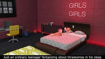 Sims 4, echte Stimme, Hot Stranger Prostituierte ficken und befriedigen den Typen zu dritt