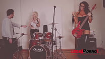 Voluptuous Ava Koxxx & Sandra Star get wet pussies fucked by music teacher GP186