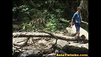 Asian scout rimmed and sucked off by twink before anal
