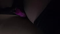 Stroking my feet and horny wet pussy though Black pantyhose
