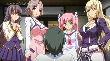 Il la trompe avec 4 filles et elle lui demande alors de faire une orgie - Hentai Tsugou no Yoi SexFriend Cap. 1