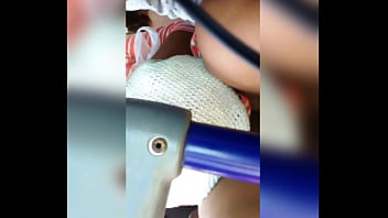 Flash Bulge Mature Women In Bus Her Bare Leg