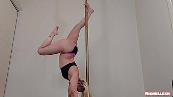 Sexy milf pole dance