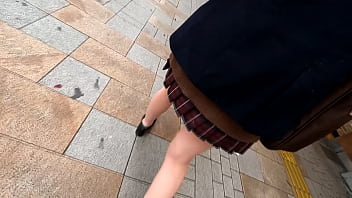 Black Hair Innocent School C-chan @ Shinjuku [Женщины ● Raw / Uniform / Blazer / Miniskirt / Beautiful Legs / Creampie] #Нижнее белье Voyeurism #Train Slut ● #Sleep ● Fuck