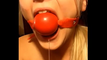 Blonde Girl Love To Be Gagged