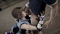 Tekken - Asuka Kazama spritzt Masturbation, Blowjob und Sex mit einem Creampie