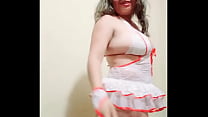 I want sex, I want to fuck now! Architect woman puts on lingerie to turn on xvideos subscribers, she dresses as a doctor and shows her shaved and delicious vagina