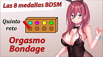 JOI Role: Hentai Adventure - 5th BDSM medal, Bondage Orgasm.
