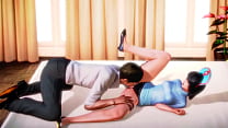 Медсестра в синем занимается сексом с мужчиной в отеле новое хентай анимационное видео