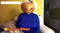 Happy Halloween pervs! Big boobs pumpkin  cam recorded 10 31