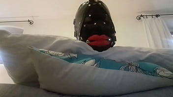 Laura throatfucked with a big lips gag has to swallow a huge load of cum TEASER