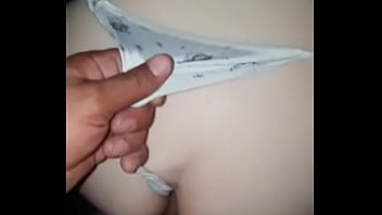 Panties to the side and dick in it