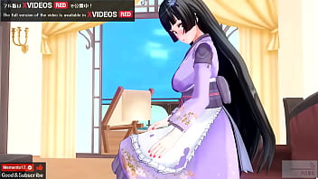 Dirty-talking voice animation In fact, a lewd kimono lady has anal sex ASMR sample version