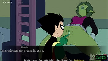 young woman Titans ep 10 I came on Starfire and made Beast Girl come