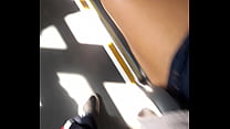 Legged in bus left