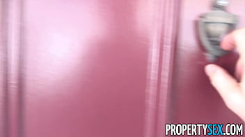 PropertySex Good Looking Wife Bangs and Gives Amazing Blowjob To Lucky Agent