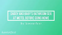 Stiefvater und Stieftochter nehmen gemeinsam ein Bad im Badezimmer und ficken am Ende