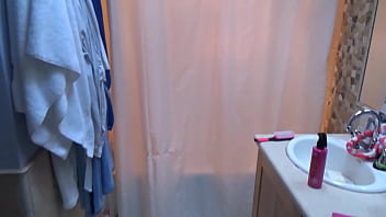 Step-Son Spies on His Step-Mommy in the Shower and GETS LUCKY!