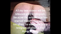 All my new videos will be released only in telegrams. Because the xvideos website has started to block my videos too often.