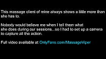 Massage Client Flashing and Teasing Her Therapist