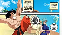 Goku y Bulma se enganchan por primera vez, Bulma le quita la virginidad a Goku