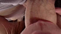 Extreme Close Up Female POV Blowjob Absolutely Fills My Mouth With His Cum