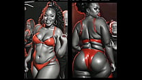 Deluxe Vertical Special: Bbw Chubby Ebony Dirty Talk And Dancing / COMIC / Toons